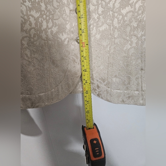 Christine Alexander Jacquered Printes Jacket - Picture 7 of 8